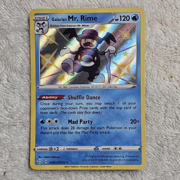Pokémon TCG: Galarian Mr. Rime SV021/SV122 Holo Rare