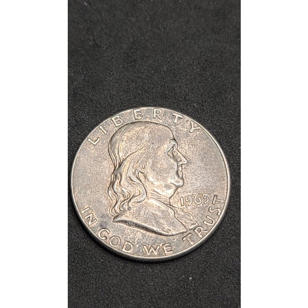 1963 90% Silver Franklin Half Dollar 