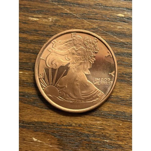 Copper Walking Liberty Round - 1 oz - 2011 One AVDP Ounce