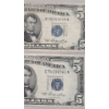 Image 2 : (4) Assorted Series United States $5 Silver Certificates - Face Value: $20.00