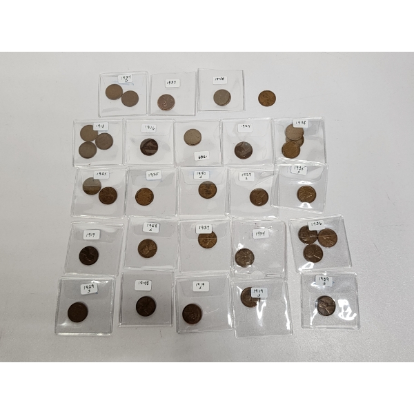 Lot of Assorted Years U.S. Lincoln Wheat and Memorial Pennies - Face Value: $0.32