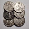 Image 1 : $3.00 Face Value in Assorted 90% Silver United States Walking Liberty Half Dollars