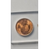 Image 3 : United States 1956-D Lincoln Wheat Cent In Acrylic Display & Unverified Loose Gemstone 