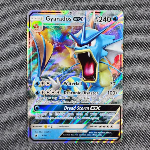 Gyarados GX 18/111 Holo Rare Pokemon Trading Card 