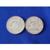 Image 2 : 2 - 90% Silver Franklin Half Dollars FV: $1.00