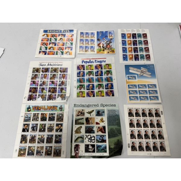 United States Postage Stamps - Unused & Mint Condition - $50.00 Face Value
