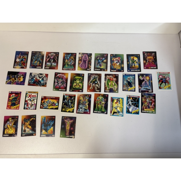 Marvel Comics Trading Cards - Set of 31 Cards - Includes Dr. Strange - X-Men - Stranger - Hulk