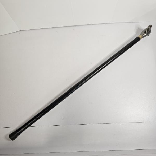 Vintage Chrome Wolf Head 36" Hidden Blade Sword Cane