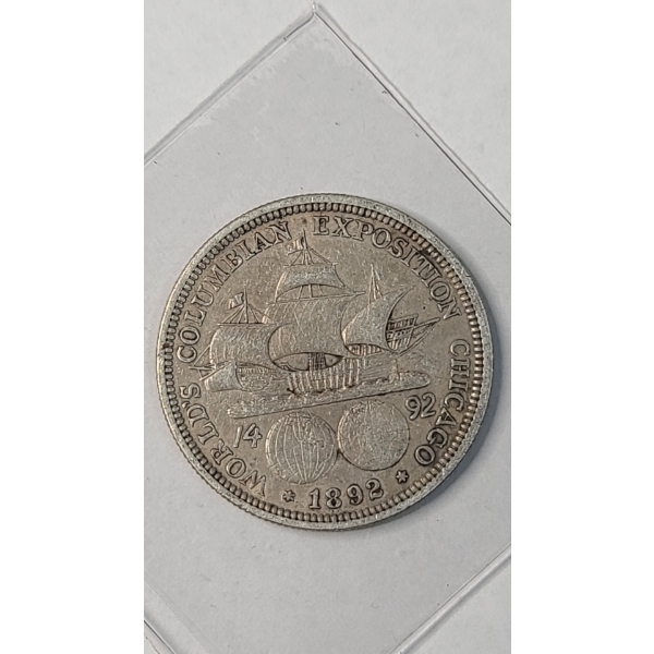 1892 World's Columbian Exposition 90% Silver Half Dollar