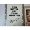 Image 8 : 4 - Michael Jordan Trading Cards Including 1990's Wheaties Promotional Card in Nice Holder