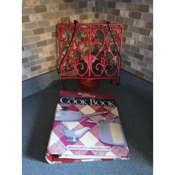 Louisville Home Pickup - Wrought Iron Cook Book Rack & Cook Book Shown