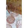 Image 4 : Depression Glass - Pink Group Various Pieces - Some Indiana Glass -  11 Pcs As Shown