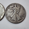 Image 3 : Two 90% Silver Walking Liberty Half Dollars: 1944-S & 1940 - Face Value: $1.00