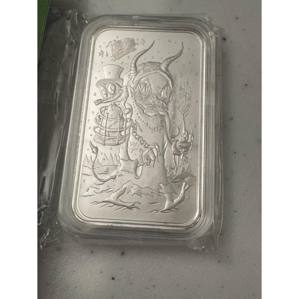 Rare Gus & Fink Scrooge McDuck One Ounce .999 Fine Silver Troy Ounce - 110/125