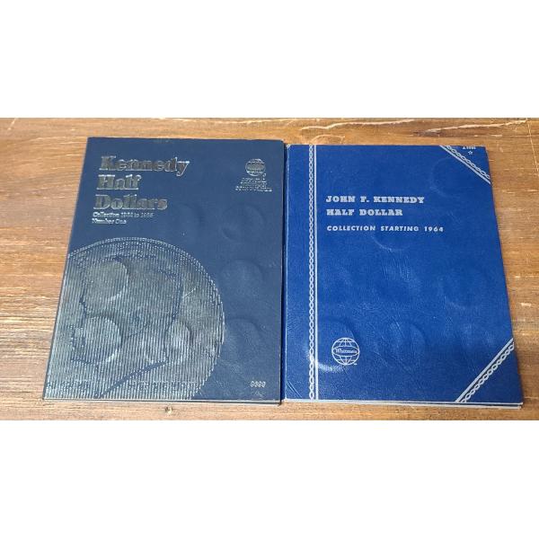 (2) 1964 Starting Kennedy Half Dollars Whitman Coin Collection Books- FV: $24