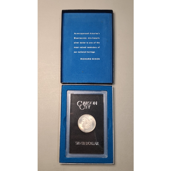 Slabbed 1884-CC Morgan 90% Silver Dollar - Carson City Silver Dollar!