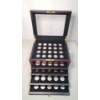 Image 1 : Assorted 70's, 80's & 90's Kennedy Half Dollars In Nice Display Box - Face Value: $50.00
