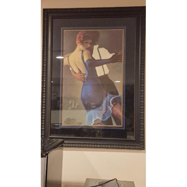 Beautifully Framed Artist Signed 30 x 19 Print - Overall Size 43 x 32  1st of 2 by Same Artist