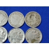 Image 3 : 6 U.S. Nickels: Liberty Head "V" Nickels: 1892, 1899, 1905 and Buffalo Nickels: x2 1936 and 1924