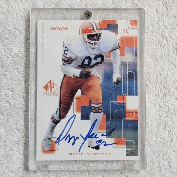 1999 Upper Deck SP Signature Edition Ozzie Newsome Cleveland Browns Certified Autograph Trading Card