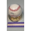 Image 3 : Autographed Mark McGuire Rawlings Baseball In Display Stand