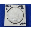 Image 1 : 1882-S GEM BU 90% Silver Morgan Dollar