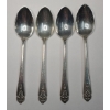 Image 1 : (4) Queen's Lace Sterling Silver Spoons By International Silver - Weight: 122.6g