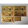 Image 8 : x5 Assorted Toy Story $100 99999999 24K Gold Foil Banknotes Set w/ CoA