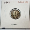 Image 2 : Two United States 90% Silver Mercury Dimes: 1943 & 1945