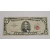 Image 1 : United States Series 1963 $5 Red Seal Bank Note With Granahan And Dillon Signatures