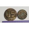 Image 1 : Vintage U.S Military Collar Disc & Button With Unknown Origin