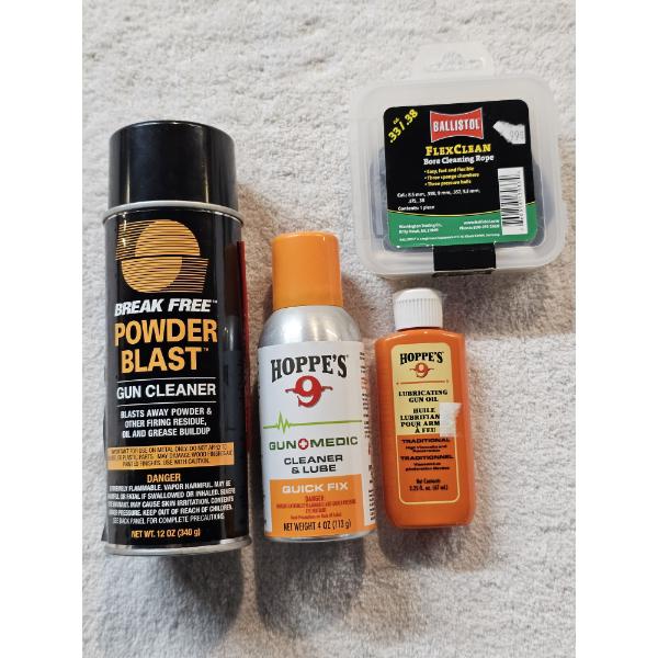 Lot of Assorted Gun Cleaning Supplies