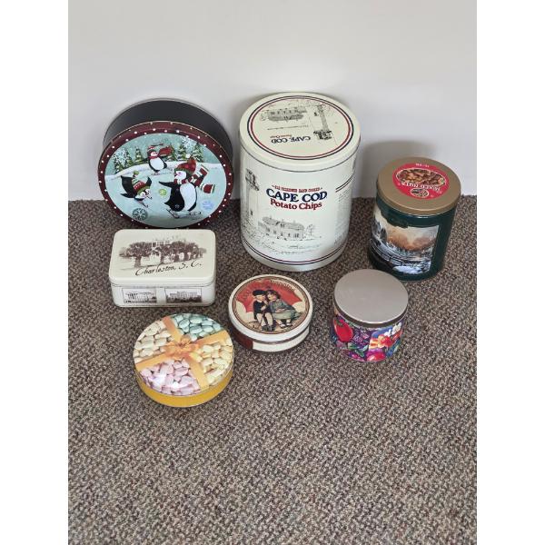 PICKUP IN CANTON - Great Seven Piece Tin Collection 