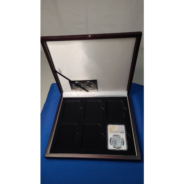 2021-P NGC First Releases MS 70 100th Anniversary 90% Silver Morgan Dollar With Nice Display Box