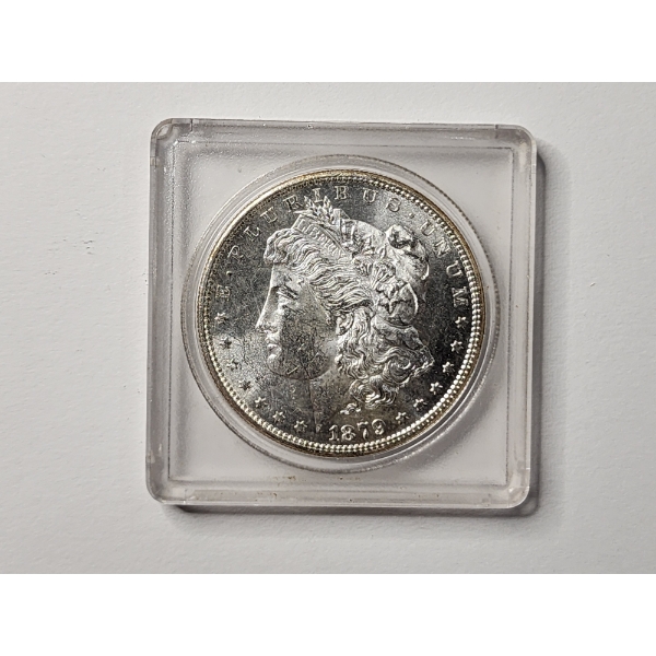 VERY NICE United States 1879-S Morgan Silver Dollar in Case ~ Nice Coin For Any Level Collector ~