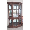 Image 1 : PICKUP IN CANTON - Fantastic Mahogany Mirrored Back Curio Cabinet 4 FT Wide 2 Door Upper & Lower Exc