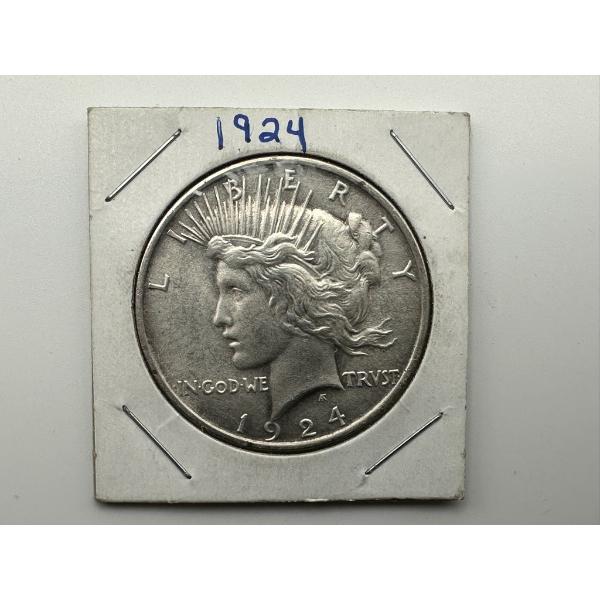 1924 Peace Dollar - 90% Silver - Excellent Piece