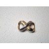 Image 2 : 14K Gold Two-Tone Infinity Pendant - Total Weight: 6.5g