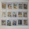 Image 1 : MINT 1974 TOPPS BASEBALL CARDS - 15 ASSORTED SLEEVED CARDS IN NEVER TOUCHED FRESH CONDITION 