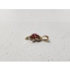 Image 2 : Beautiful 14K Gold Pendant with Pink Stones TW: 1.0g