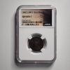 Image 1 : NGC Genuine (1913-1917) India 1/4A Coin ~ 21 Gun Salute NGC Card 