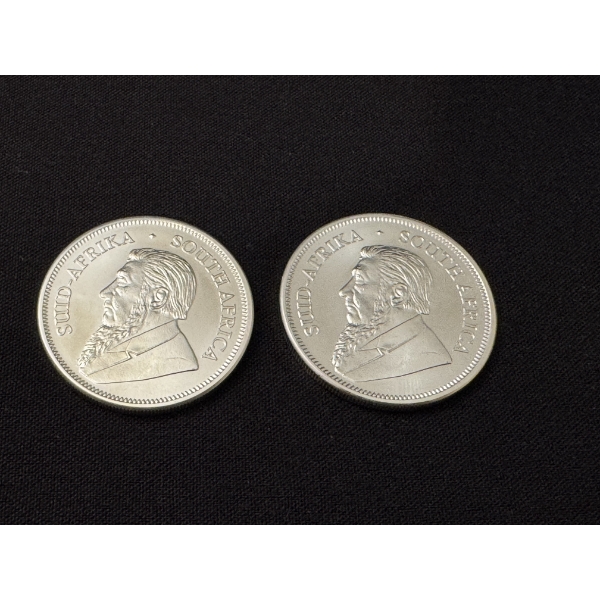  2 - 2023 South African Krugerrand .999 Fine Silver Troy Ounce Coin - MINT CONDITION