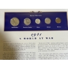 Image 2 : Denver Mint Coins & Stamps - 1941-1945 - FV $4.55 - 90% Silver Liberty Half Dollar - Quarter - Dime 