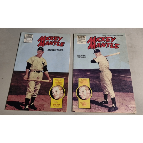 Magnum Comics- Mickey Mantle Issues Nov. 92 & Dec. 91 
