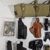 Image 2 : Tactical Firearm Holsters, Support Gear, And Maintenance Accessories Flat Lay Layout