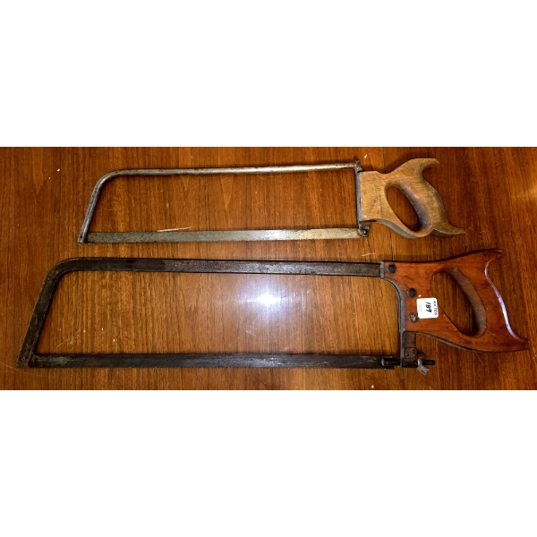 2 Vintage Butchers Saws