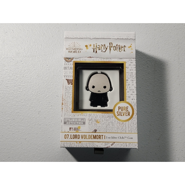 2021 Niue Harry Potter Lord Voldemort I 1 oz .999 Fine Silver Chibi Coin - NZ Mint - Mintage 2,000
