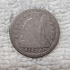 Image 1 : 1853 Seated Liberty 90% Silver Dime FV: $.10