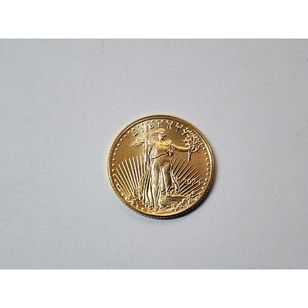 United States 2024 1/10 Ounce Fine Gold $5 American Eagle
