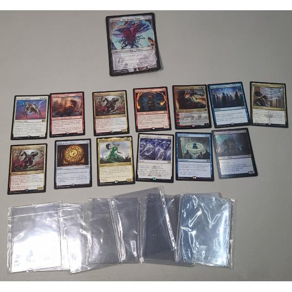 Assorted Magic The Gathering Holo's And Rare Cards & Brand New Card Sleeves